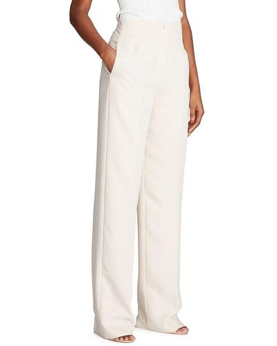 Crepe Wide Leg Cropped Trousers  MS Collection  MS