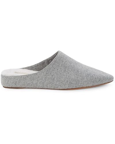 Vince Frost Shearling-lined Slippers - Gray