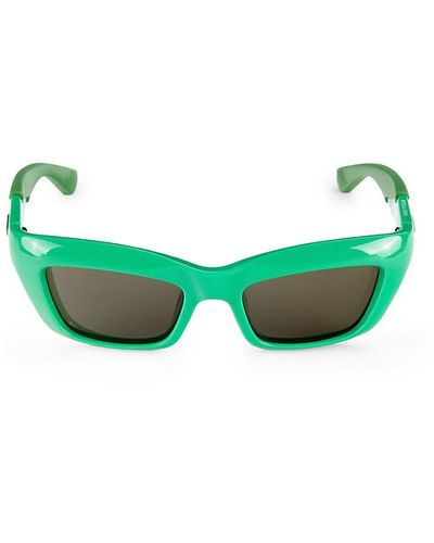 Bottega Veneta 51mm Rectangle Sunglasses - Green