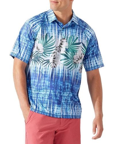 Tommy Bahama Islandzone Tropical Button Down Shirt - Blue