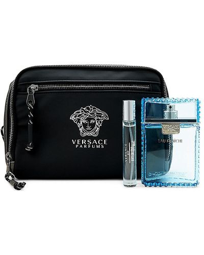 Versace 3-piece Eau Fraîche & Cosmetic Bag Set - Black