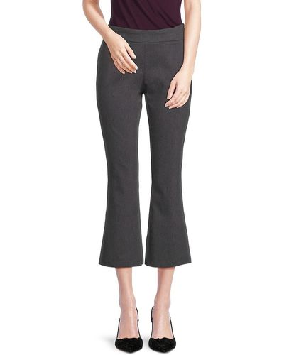 Nanette Lepore Solid Flared Trousers - Black