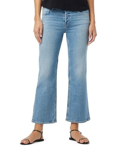 Hudson Jeans Rosie High Rise Wide Leg Ankle Jeans - Blue