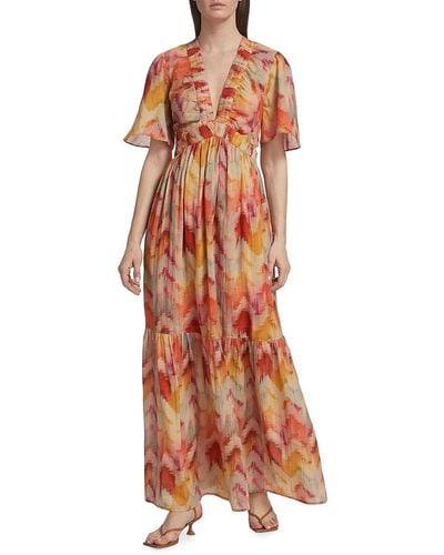 Ba&sh Axana Cotton Maxi Dress - Multicolour