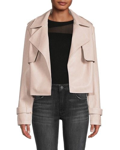 Ivory Imitation leather jacket - Buy Online