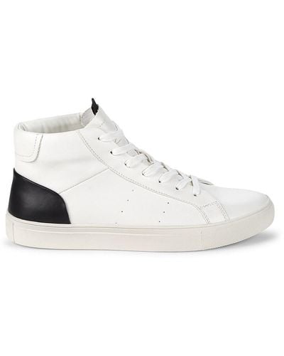 Steve Madden Colorblock High-top Trainers - White