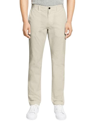 Theory Zaine Slim Straight Fit Pants - Natural