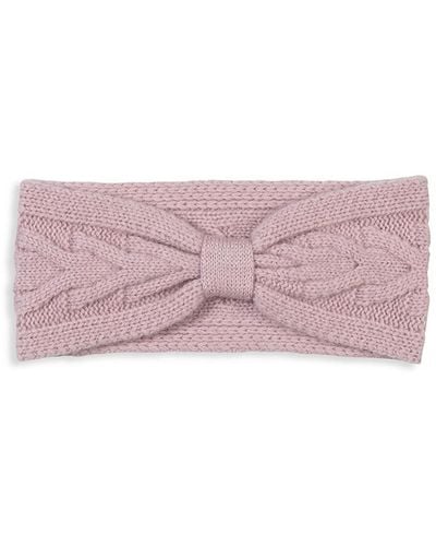 Amicale Cashmere Knotted Headband - Pink