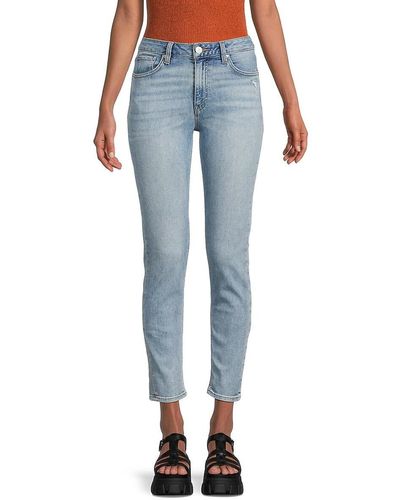 Hudson Jeans Collin Mid Rise Skinny Ankle Jeans - Blue