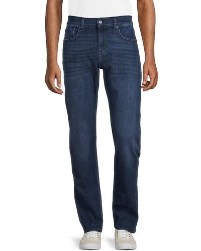 7 For All Mankind Slimmy Straight Leg Jeans - Blue