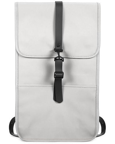 Rains Solid Backpack - White