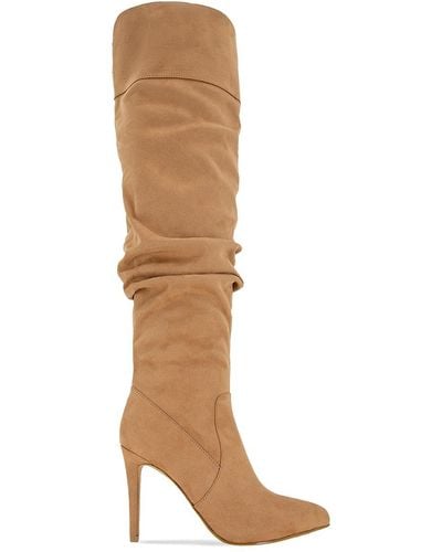 BCBGeneration Himani Solid Knee High Boots - Natural