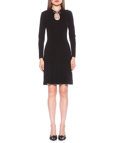 Alexia Admor Sloane Fit & Flare Dress - Black
