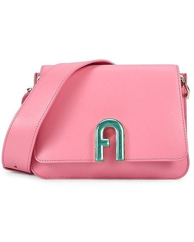Furla Leather Sholder Bag - Pink