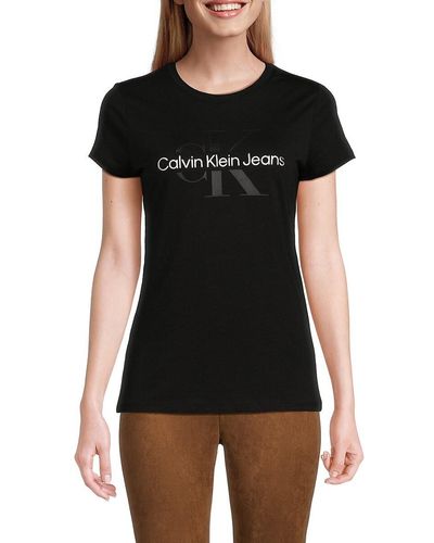 Ck Jeans Iconic Logo Graphic Tee - Black