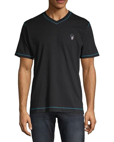 Robert Graham 'Classic Fit Cotton Tee - Black