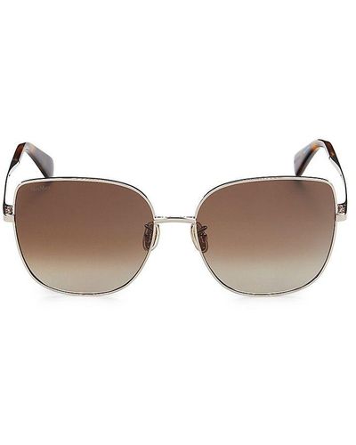 Max Mara 59mm Square Sunglasses - Brown
