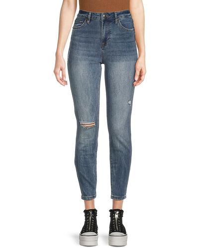Joie Ines High Rise Skinny Ankle Jeans - Blue
