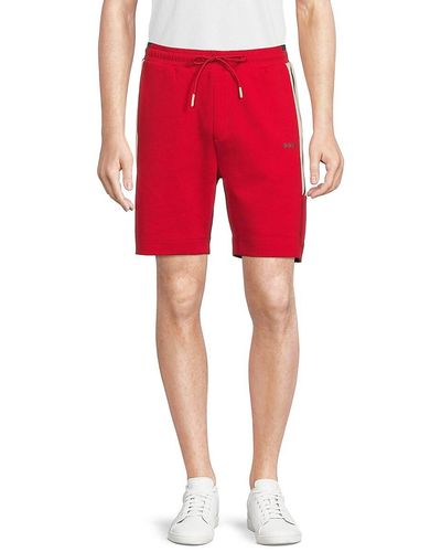 BOSS Headlo Side Stripe Shorts - Red
