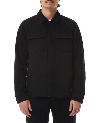 Ezekiel 'Classic Fit Shirt Jacket - Black