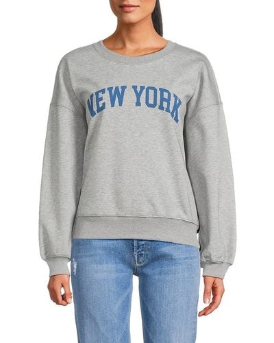 Chaser Brand New York Crewneck Sweatshirt - Grey