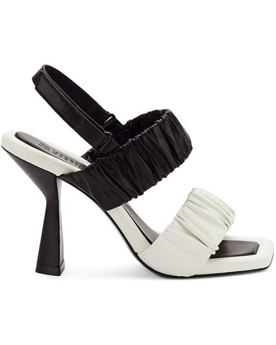 MERCEDES CASTILLO Brea Bunched High Heel Sandals - Brown