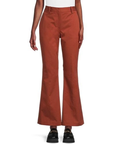 Twp Friday Night High Rise Flare Pants - Red