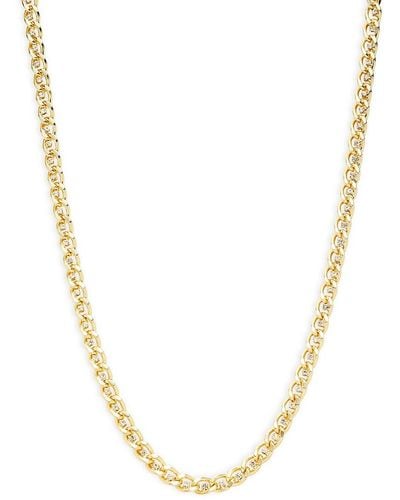 Shashi Sarah 14k Goldplated & Cubic Zirconia Necklace - Metallic