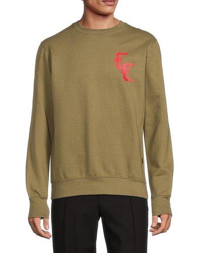 Crooks and Castles A Crooks Life Graphic Sweatshirt - Green