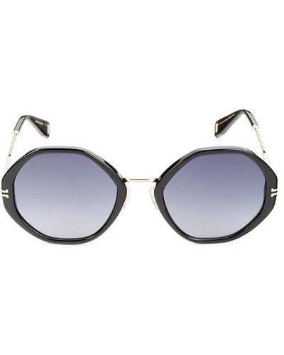 Marc Jacobs 54mm Round Sunglasses - Blue