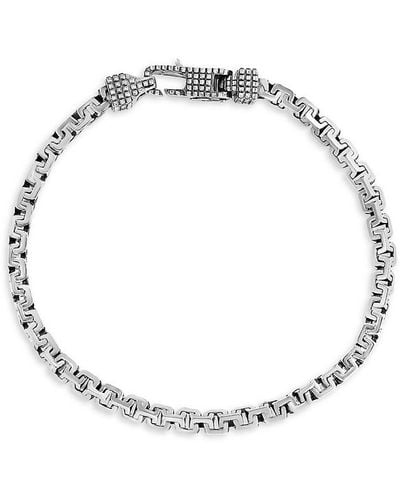 Effy Sterling Silver Greek Box Chain Bracelet - Metallic