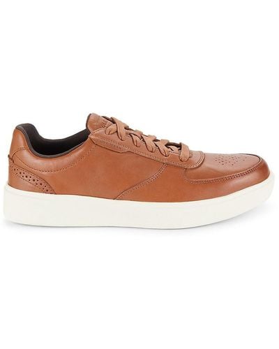 Cole Haan Grand Transition Leather Court Sneakers - Brown