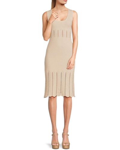 French Connection Nellis Sleeveless Jumper Dress - Natural