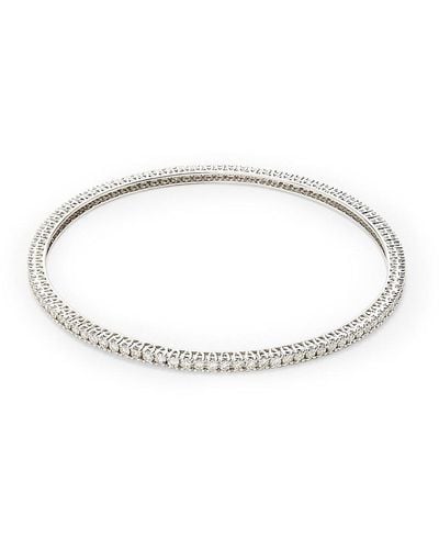 Saks Fifth Avenue 14k White Gold & 3 Tcw Diamond Bangle Bracelet