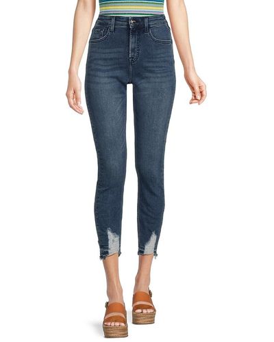 Jen7 Skinny Ankle Jeans - Blue