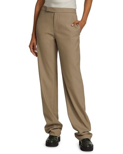 Deveaux New York Cleo Twill Pants - Natural