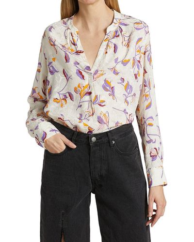 Zadig & Voltaire Floral Jacquard Blouse - Multicolour