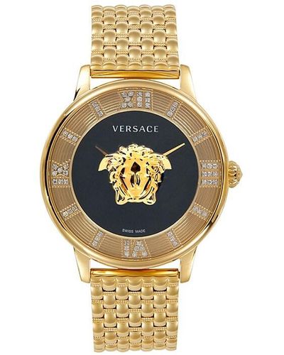 Versace La Medusa 38mm Goldtone Stainless Steel Bracelet Watch - Metallic