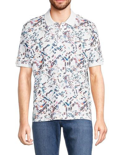 Robert Graham Midlight Abstract Polo - White