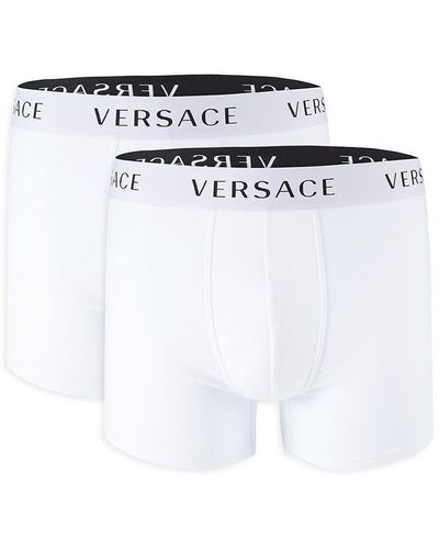 Versace 2-pack Essential Logo Boxer Briefs - White