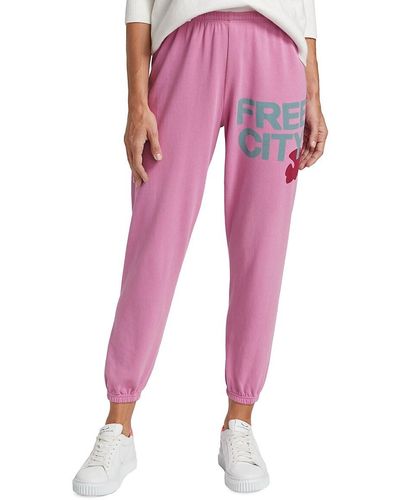 Freecity Logo Sweatpants - Pink