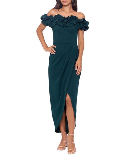 Off the shoulder wrap dress deals
