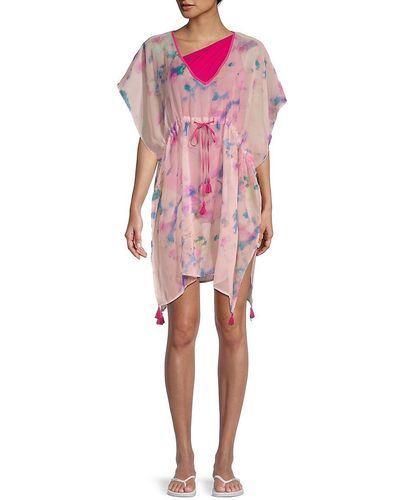 Karl Lagerfeld Tie-dye Cover-up Tunic - Pink
