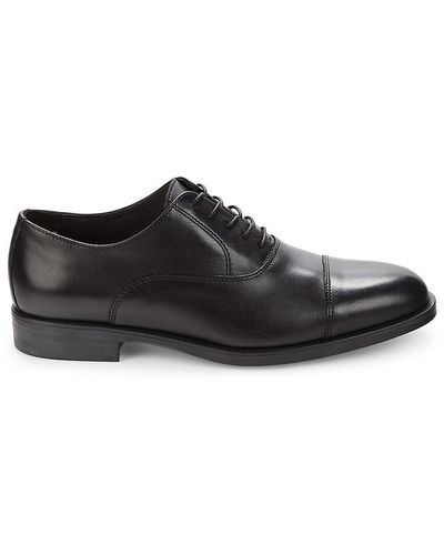 To Boot New York Pienz Cap Toe Leather Oxford Shoes - Black