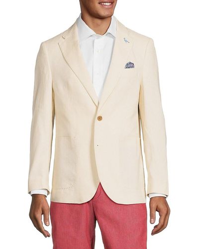 Tailorbyrd Linen Blend Sportcoat - White