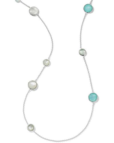 Ippolita Wonderland, Rock Crystal & Mother-Of-Pearl Station Necklace - White