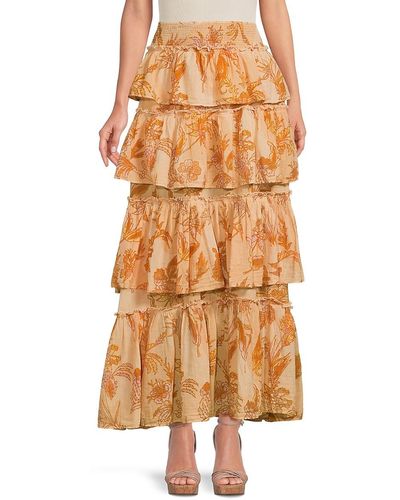 Buy Long Skirt / Maxi Skirt / Long Boho Skirt / Full Length Skirt / Cotton  Skirt / Modest Skirt / Plus Size Skirt / Color Burnt Orange Online in India  - Etsy