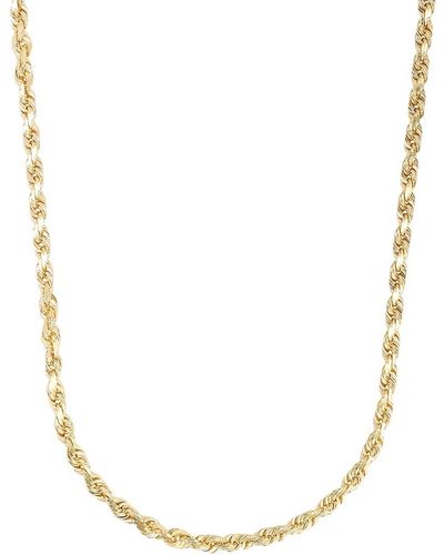 Saks Fifth Avenue 14k Royal Rope Chain Necklace/26" - Metallic
