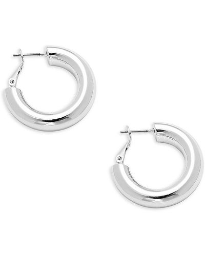 Ava & Aiden Tube Huggie Hoop Earrings - Metallic