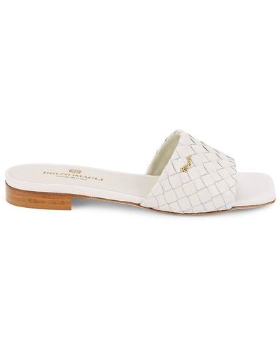 White Bruno Magli Flats and flat shoes for Women | Lyst